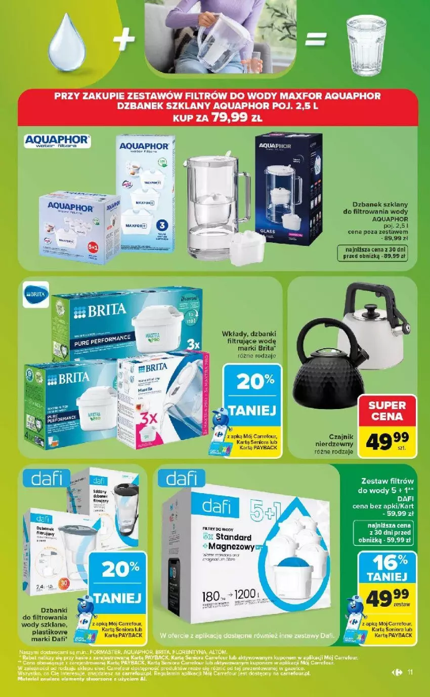 Gazetka promocyjna Carrefour - Gazetka Carrefour w SUMIE same ostatnie sztuki i letnie hity - ważna 27.07 do 08.08.2026 - strona 11 - produkty: Aquaphor, Brit, Brita, Dzbanek, Fa, Gra, Magnez