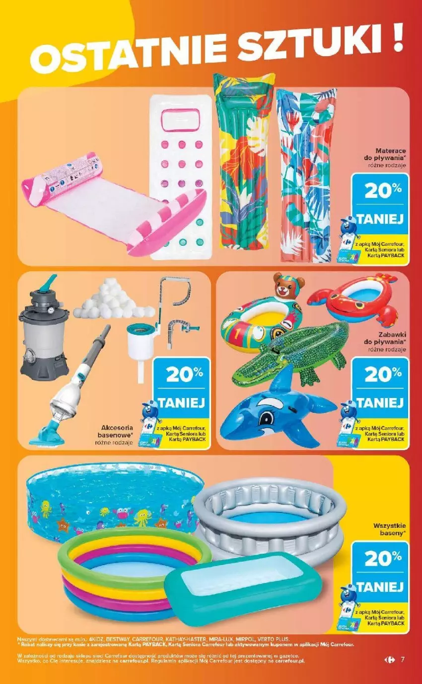 Gazetka promocyjna Carrefour - Gazetka Carrefour w SUMIE same ostatnie sztuki i letnie hity - ważna 27.07 do 08.08.2026 - strona 7 - produkty: Fa, Materac, Tera