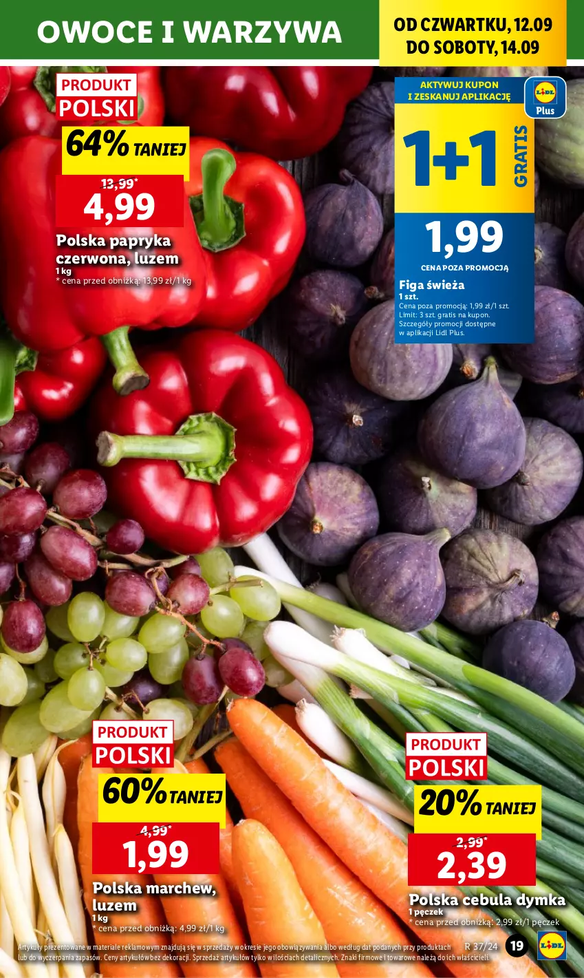 Gazetka promocyjna Lidl - GAZETKA - ważna 12.09 do 14.09.2024 - strona 21 - produkty: Cebula, Gra, Owoce, Papryka, Papryka czerwona, Warzywa