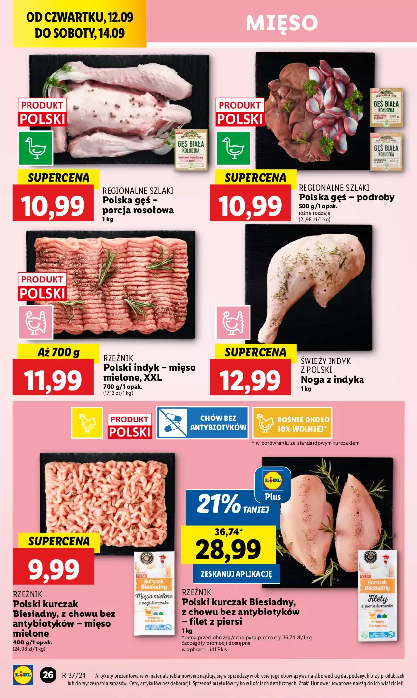 Gazetka promocyjna Lidl - GAZETKA - ważna 12.09 do 14.09.2024 - strona 28 - produkty: Kurczak, Mięso, Mięso mielone, Por