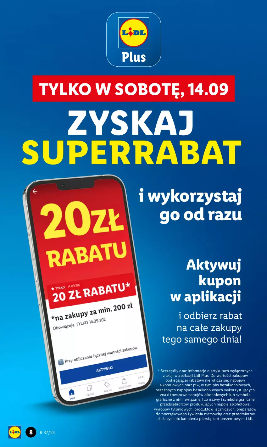 Gazetka promocyjna Lidl - GAZETKA - ważna 12.09 do 14.09.2024 - strona 8 - produkty: Gra, Karmi, Napoje, Znicz