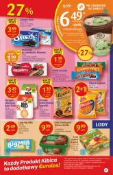 Gazetka promocyjna Delikatesy Centrum - Gazetka Delikatesy Centrum - Gazetka - ważna od 14.07 do 14.07.2021 - strona 21 - produkty: Ciastka, Bake Rolls, Lajkonik, Gin, Gry, Kaktus, Big Milk, Chrupki, Wafle, Lody, Algida, Zielona Budka, Chleb, Gala, Oreo, Biszkopty, LG