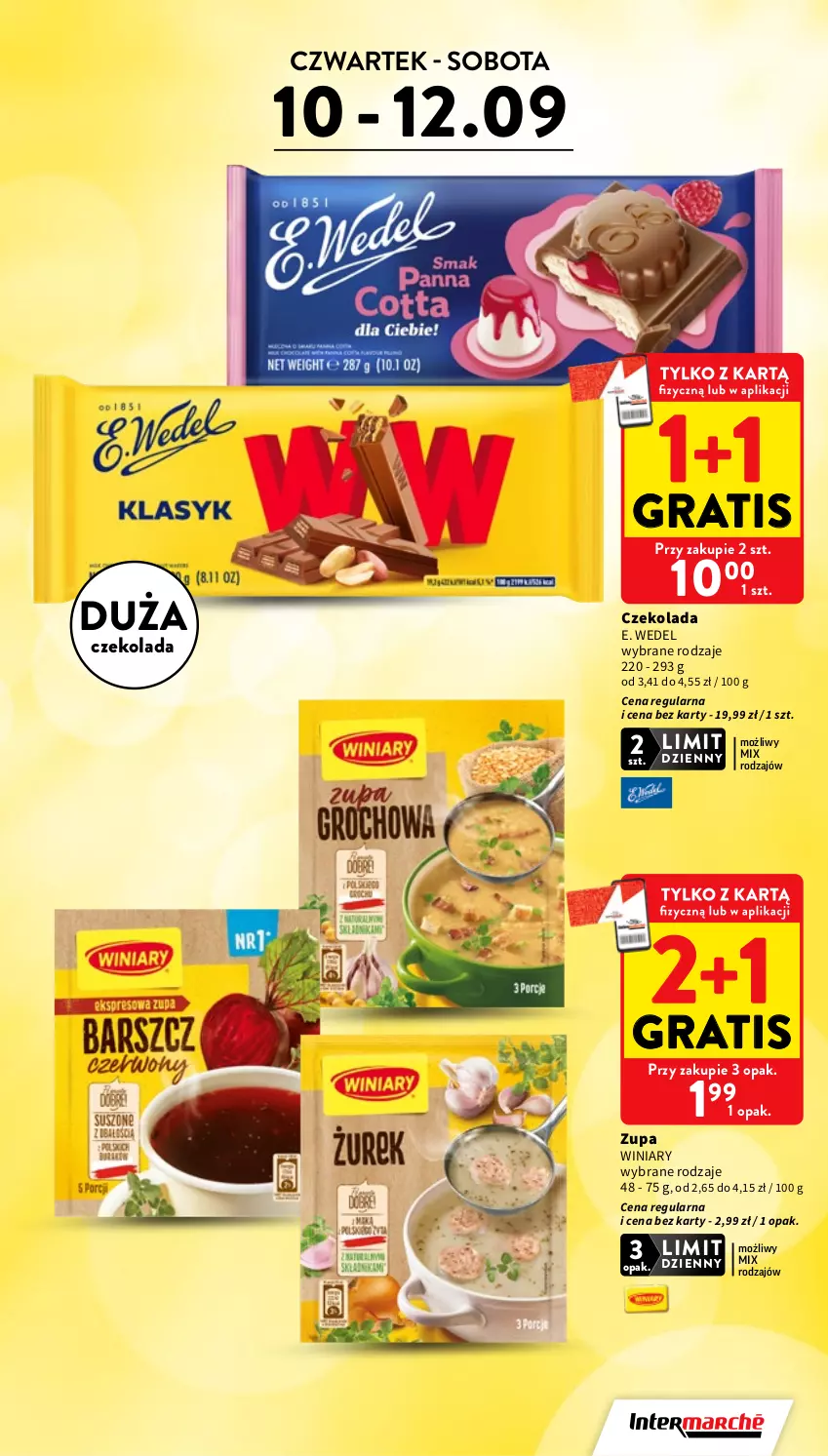 Gazetka promocyjna Intermarche - Gazetka promocyjna - ważna 10.09 do 16.09.2026 - strona 3 - produkty: Czekolada, E. Wedel, Gra, Winiary, Zupa