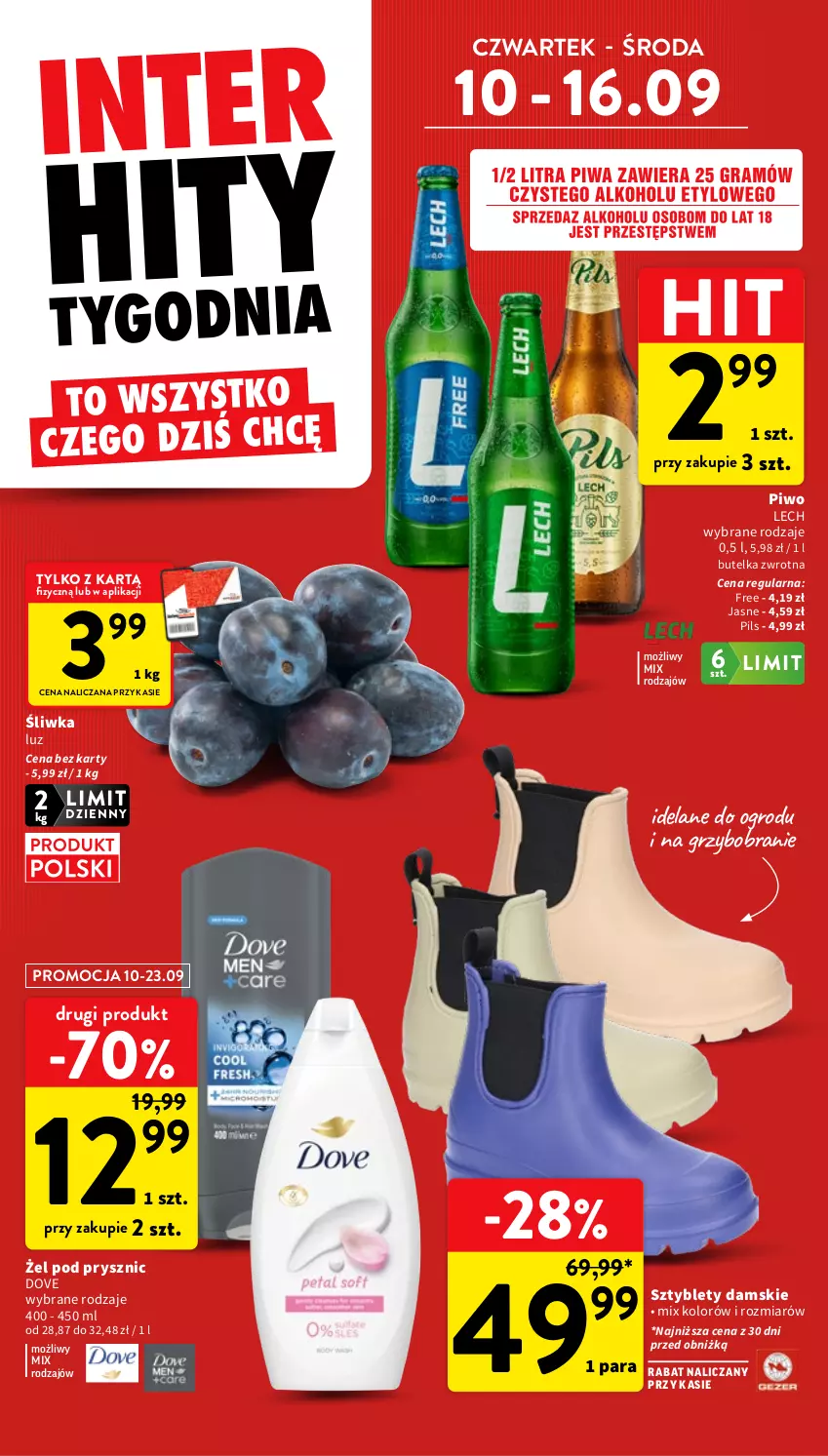 Gazetka promocyjna Intermarche - Gazetka promocyjna - ważna 10.09 do 16.09.2026 - strona 6 - produkty: Dove, Piwo, Sztyblety