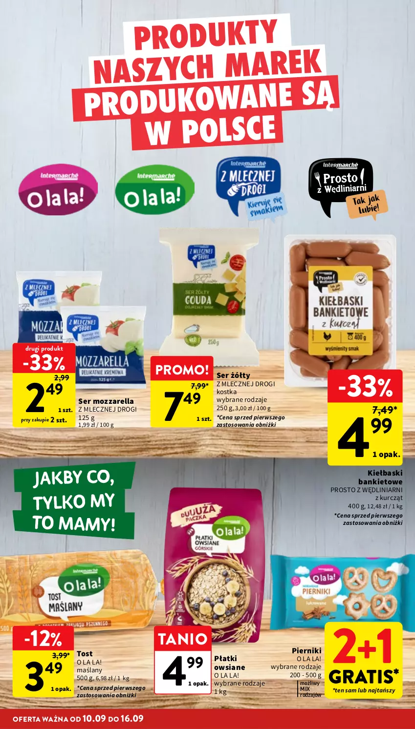 Gazetka promocyjna Intermarche - Gazetka promocyjna - ważna 10.09 do 16.09.2026 - strona 8 - produkty: Gra, Mozzarella, Piernik, Płatki owsiane, Ser