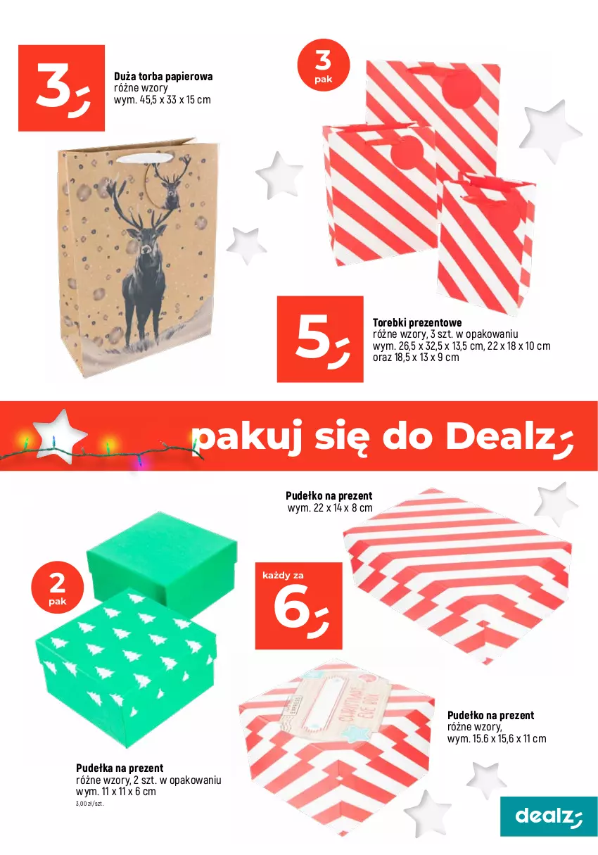 Gazetka promocyjna Dealz - MAKE A DEALZ - ważna 30.11 do 06.12.2023 - strona 13 - produkty: Papier, Pudełko, Torba