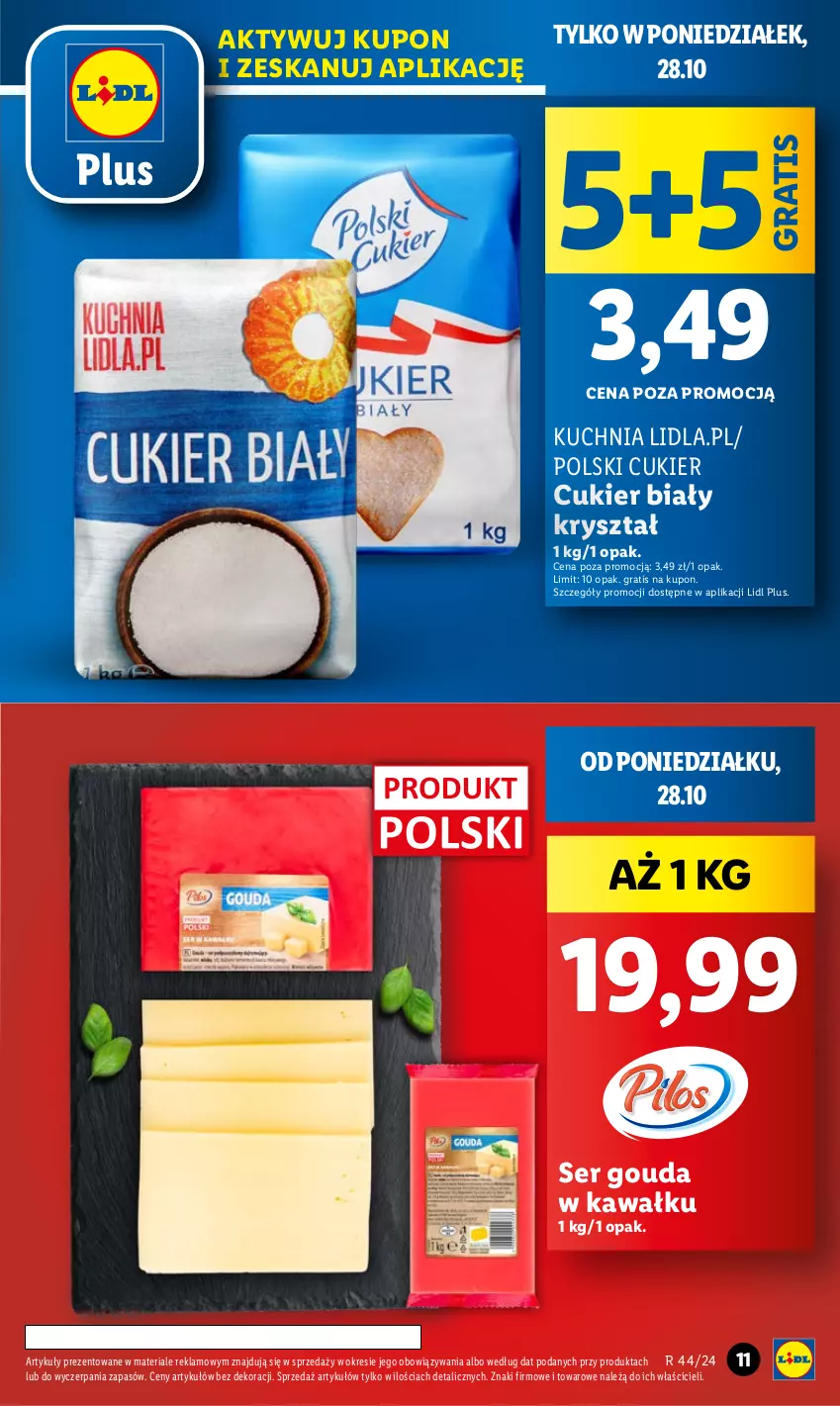 Gazetka promocyjna Lidl - GAZETKA - ważna 28.10 do 29.10.2024 - strona 11 - produkty: Cukier, Gouda, Gra, Kawa, Kuchnia, Ser