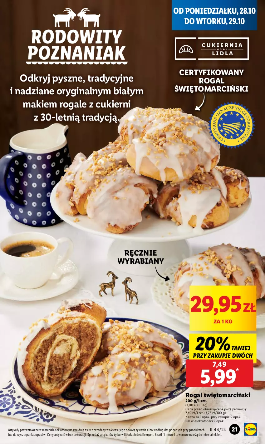 Gazetka promocyjna Lidl - GAZETKA - ważna 28.10 do 29.10.2024 - strona 25 - produkty: Cukier, Gin, Rogal