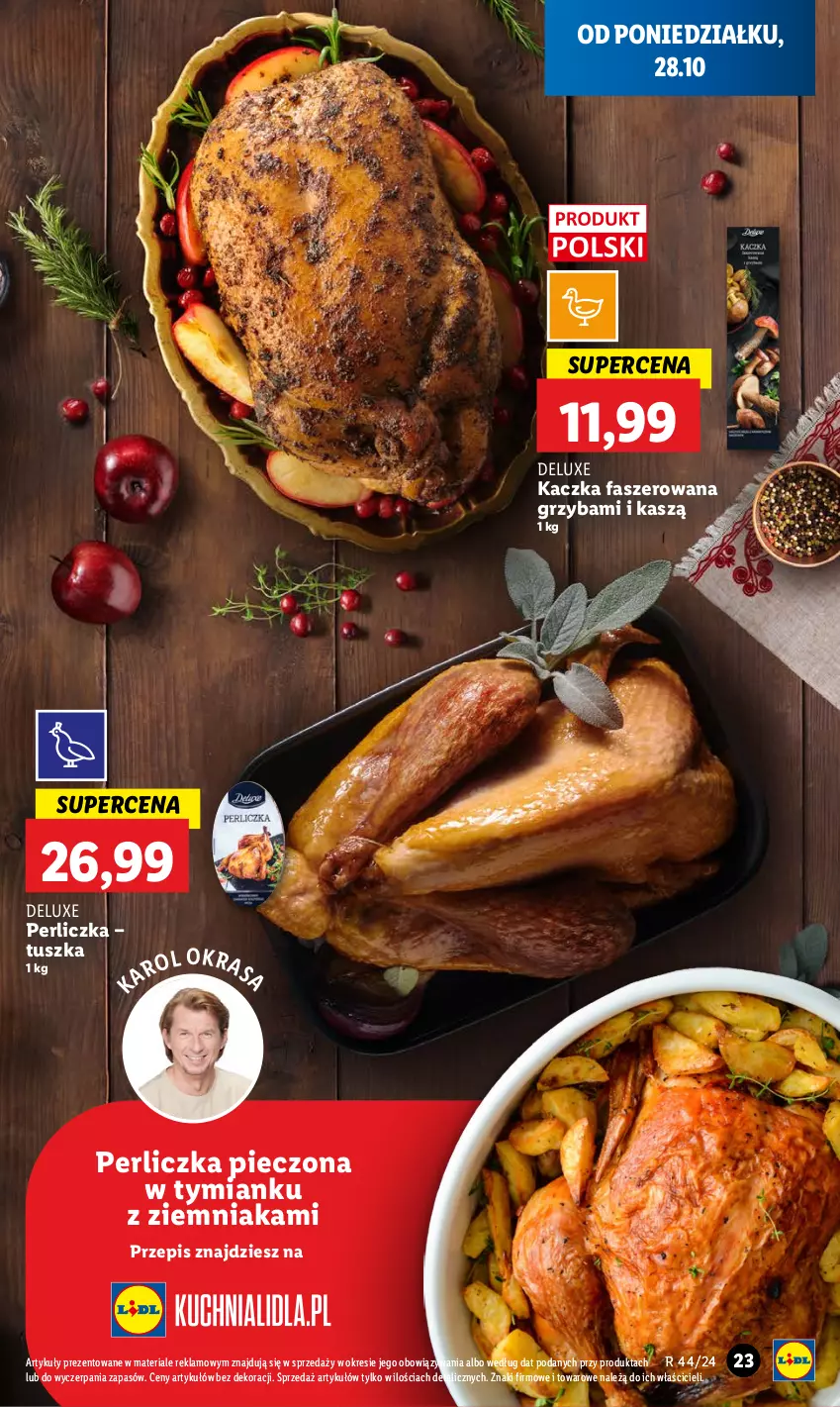 Gazetka promocyjna Lidl - GAZETKA - ważna 28.10 do 29.10.2024 - strona 27 - produkty: Fa, Kaczka, Kaczka faszerowana, Perliczka, Piec, Tusz