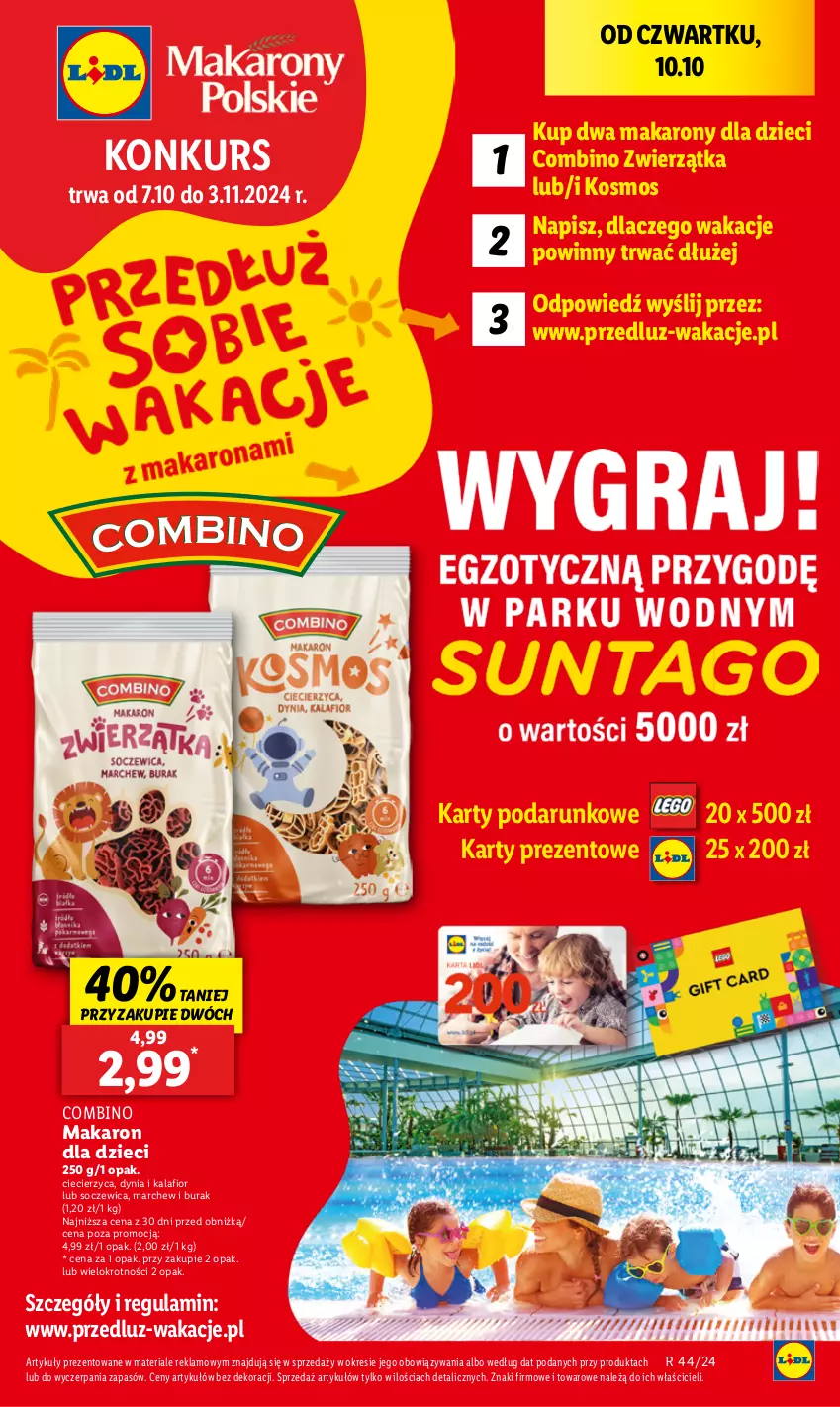 Gazetka promocyjna Lidl - GAZETKA - ważna 28.10 do 29.10.2024 - strona 51 - produkty: Dzieci, Kalafior, Makaron