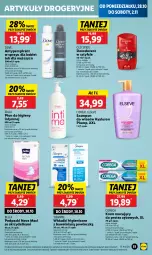 Gazetka promocyjna Lidl - GAZETKA - Gazetka - ważna od 29.10 do 29.10.2024 - strona 59 - produkty: Elseve, Corega, Bell, Old Spice, Dezodorant, Dove, L’Oréal, Szampon, Ziaja, Podpaski, Płyn do higieny intymnej, Bella, Wkładki, Antyperspirant