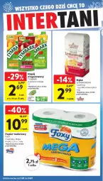 Gazetka promocyjna Intermarche - Gazetka promocyjna - Gazetka - ważna od 09.07 do 09.07.2025 - strona 43 - produkty: Papier, Papier toaletowy, Rolki, Mąka, Tymbark, Foxy, Napój niegazowany, Napój