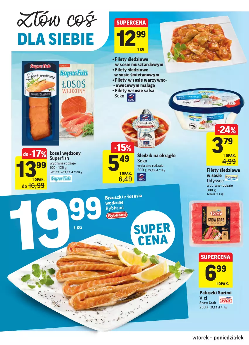 Gazetka promocyjna Intermarche - Gazetka tygodnia - ważna 13.04 do 19.04.2021 - strona 16 - produkty: Mus, Salsa, SEKO, Sos, Surimi