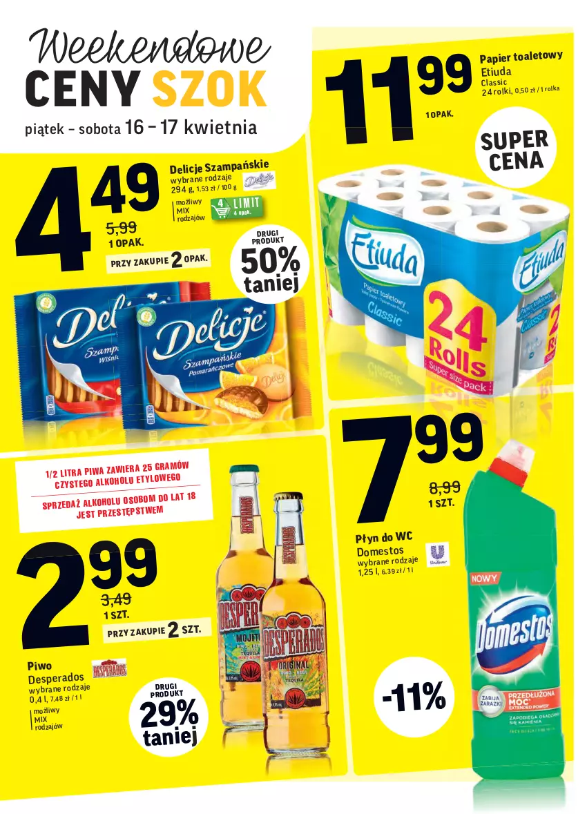 Gazetka promocyjna Intermarche - Gazetka tygodnia - ważna 13.04 do 19.04.2021 - strona 39 - produkty: Delicje, Desperados, Papier, Piwo