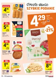 Gazetka promocyjna Intermarche - Gazetka tygodnia - Gazetka - ważna od 19.04 do 19.04.2021 - strona 19 - produkty: Sajgonki, Sałatka, Pierogi, Krokiety, Hamburger, SEKO, Dega, Sałat, Virtu, Burger