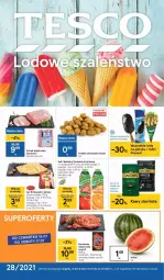 Gazetka promocyjna Tesco - Tesco gazetka - przyszły tydzień - Gazetka - ważna od 21.07 do 21.07.2021 - strona 1 - produkty: Top, Sok, Ser, Królewski, Ziemniaki, Lody, Tymbark, Jacobs, Grill, Nektar
