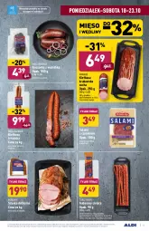 Gazetka promocyjna Aldi - Gazetka - ważna od 23.10 do 23.10.2021 - strona 5 - produkty: Kurczak, Krakus, Salami, Kiełbasa krakowska, Kawa, Lodówka, Tera, Szynka, Tarczyński, Morliny, Kaszanka, Kabanos, Kasza, Kiełbasa, Mięso