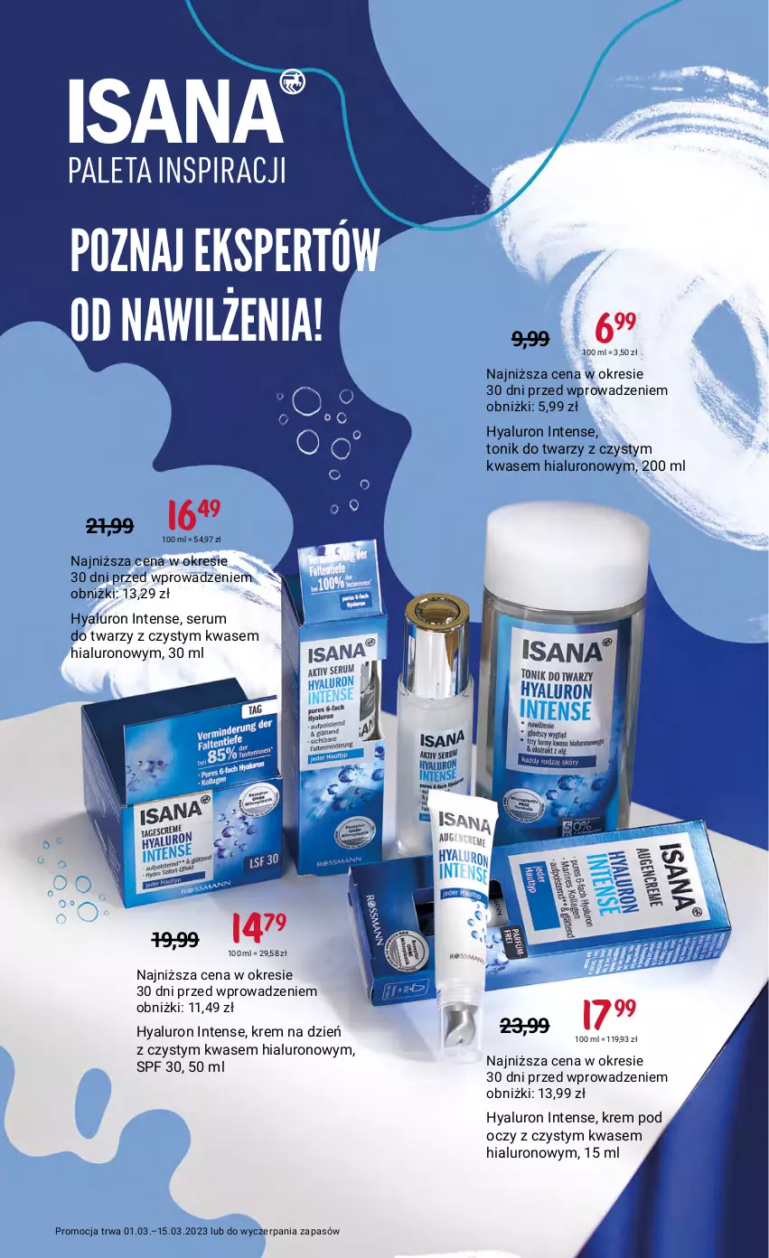 Gazetka promocyjna Rossmann - 1 marca - ważna 01.03 do 15.03.2023 - strona 2 - produkty: Krem na dzień, Krem pod oczy, Rum, Ser, Serum, Serum do twarzy, Tonik, Tonik do twarzy