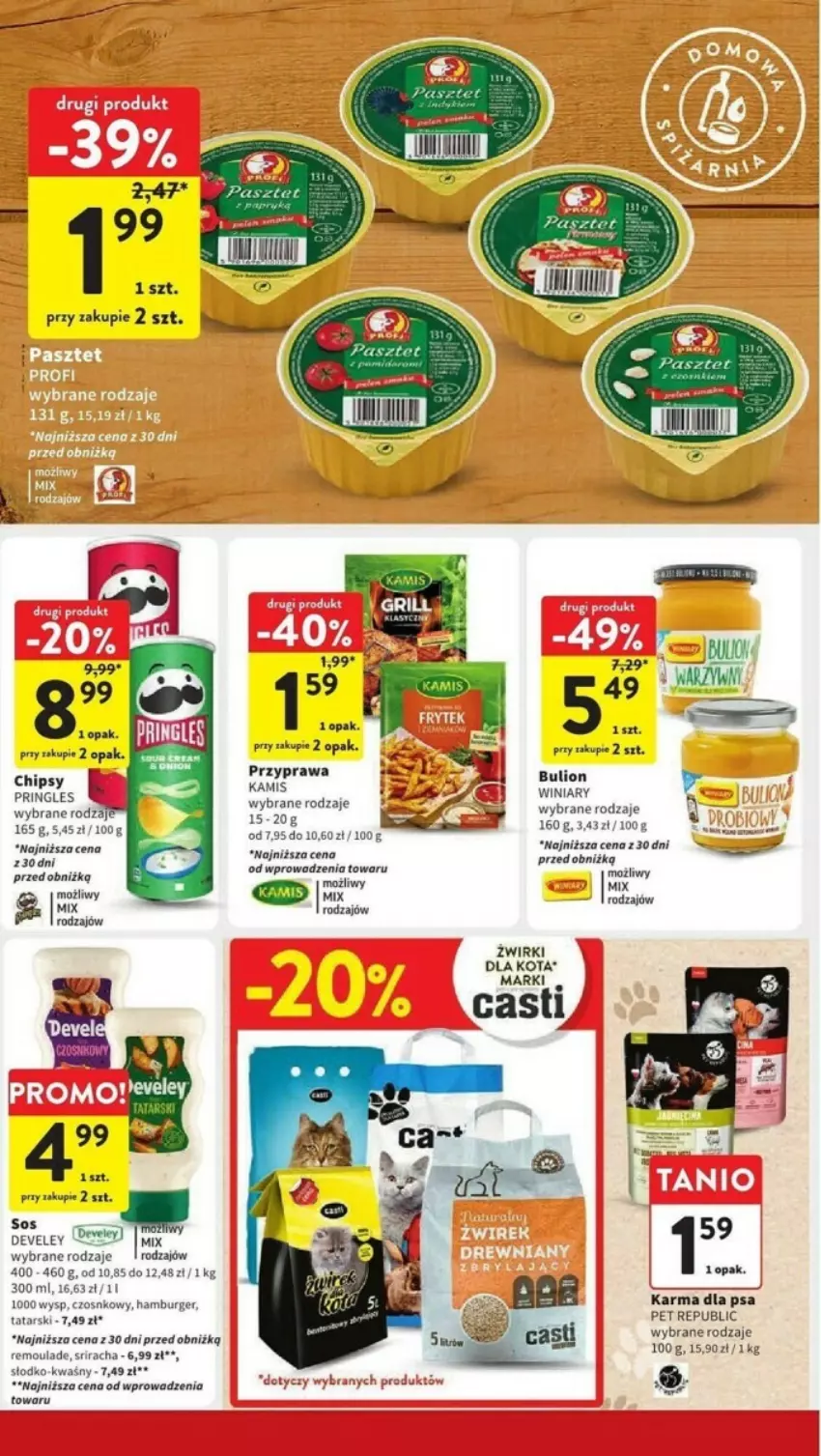 Gazetka promocyjna Intermarche - ważna 09.05 do 15.05.2024 - strona 21 - produkty: Bulion, Burger, Chipsy, Hamburger, Kamis, Lion, Pringles, Winiary