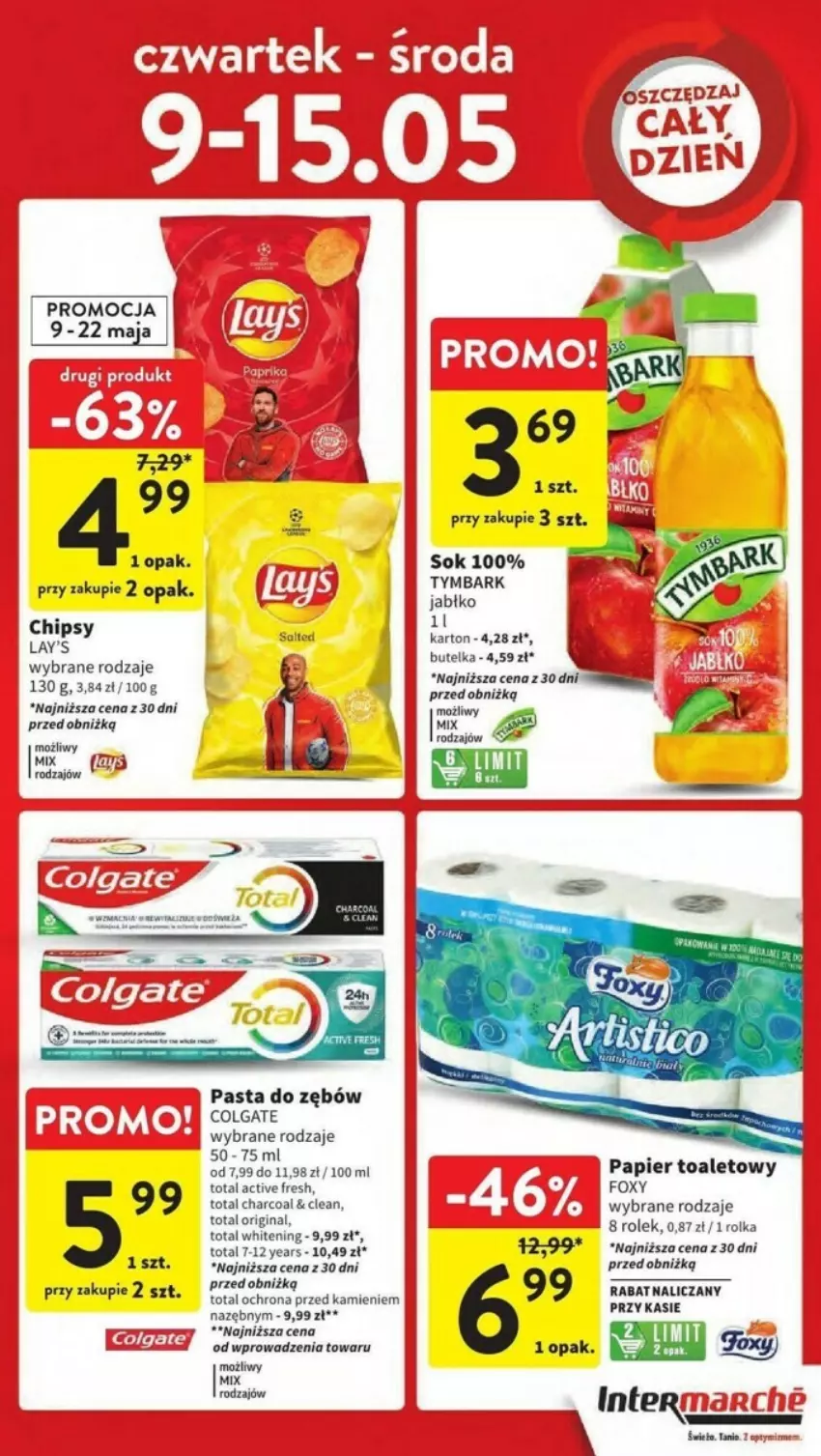 Gazetka promocyjna Intermarche - ważna 09.05 do 15.05.2024 - strona 36 - produkty: Colgate, Dada, Fa, Foxy, Gin, LG, Papier, Papier toaletowy, Pasta do zębów, Sok, Tymbark