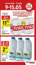 Gazetka promocyjna Intermarche - Gazetka - ważna od 15.05 do 15.05.2024 - strona 23 - produkty: Piwa, Piwo, Piątnica, Tyskie, Mleko