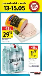 Gazetka promocyjna Intermarche - Gazetka - ważna od 15.05 do 15.05.2024 - strona 38 - produkty: Kurczak, Kurczak gotowany, Tarczyński, Woda mineralna, Woda, Cisowianka