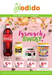 Gazetka promocyjna Odido - Pysznych ŚWIĄT! - Gazetka - ważna od 21.04 do 21.04.2022 - strona 1 - produkty: Majonez, Ser, Twaróg, Winiary, Coca-Cola, Napój gazowany, Masło, Napój