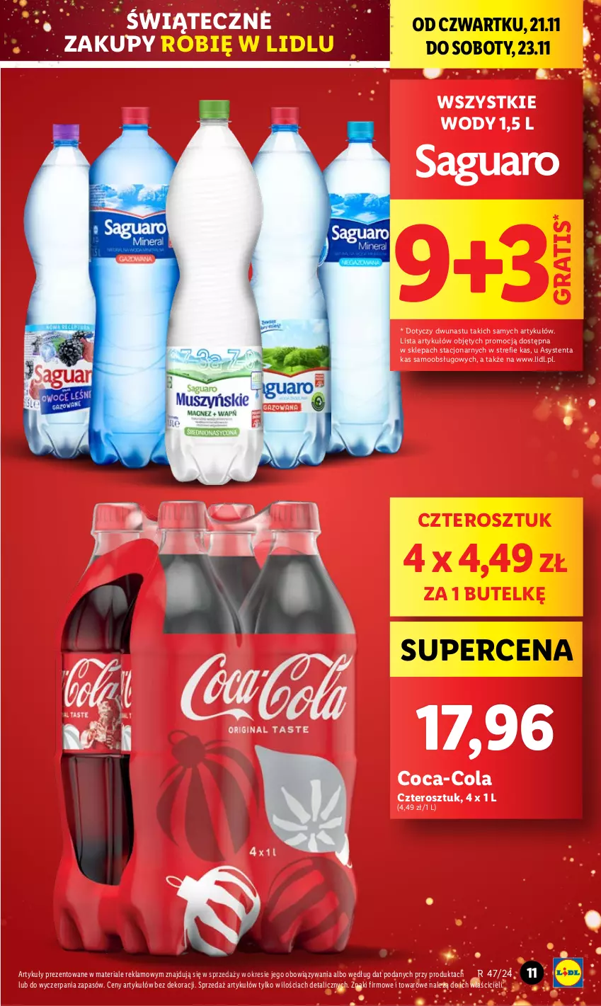 Gazetka promocyjna Lidl - GAZETKA - ważna 21.11 do 23.11.2024 - strona 11 - produkty: Coca-Cola, Gra