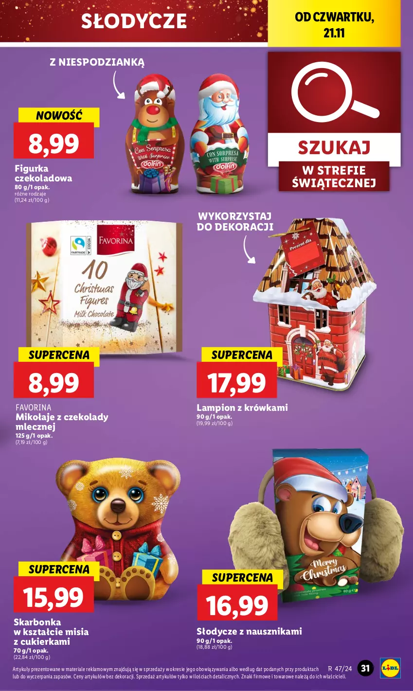 Gazetka promocyjna Lidl - GAZETKA - ważna 21.11 do 23.11.2024 - strona 33 - produkty: Cukier, Fa, Lampion