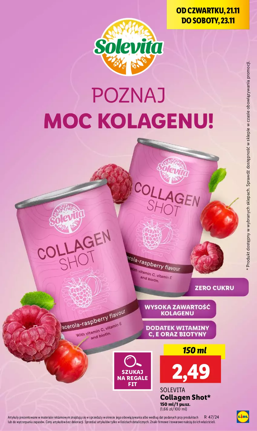 Gazetka promocyjna Lidl - GAZETKA - ważna 21.11 do 23.11.2024 - strona 43 - produkty: Kolagen, Vita C