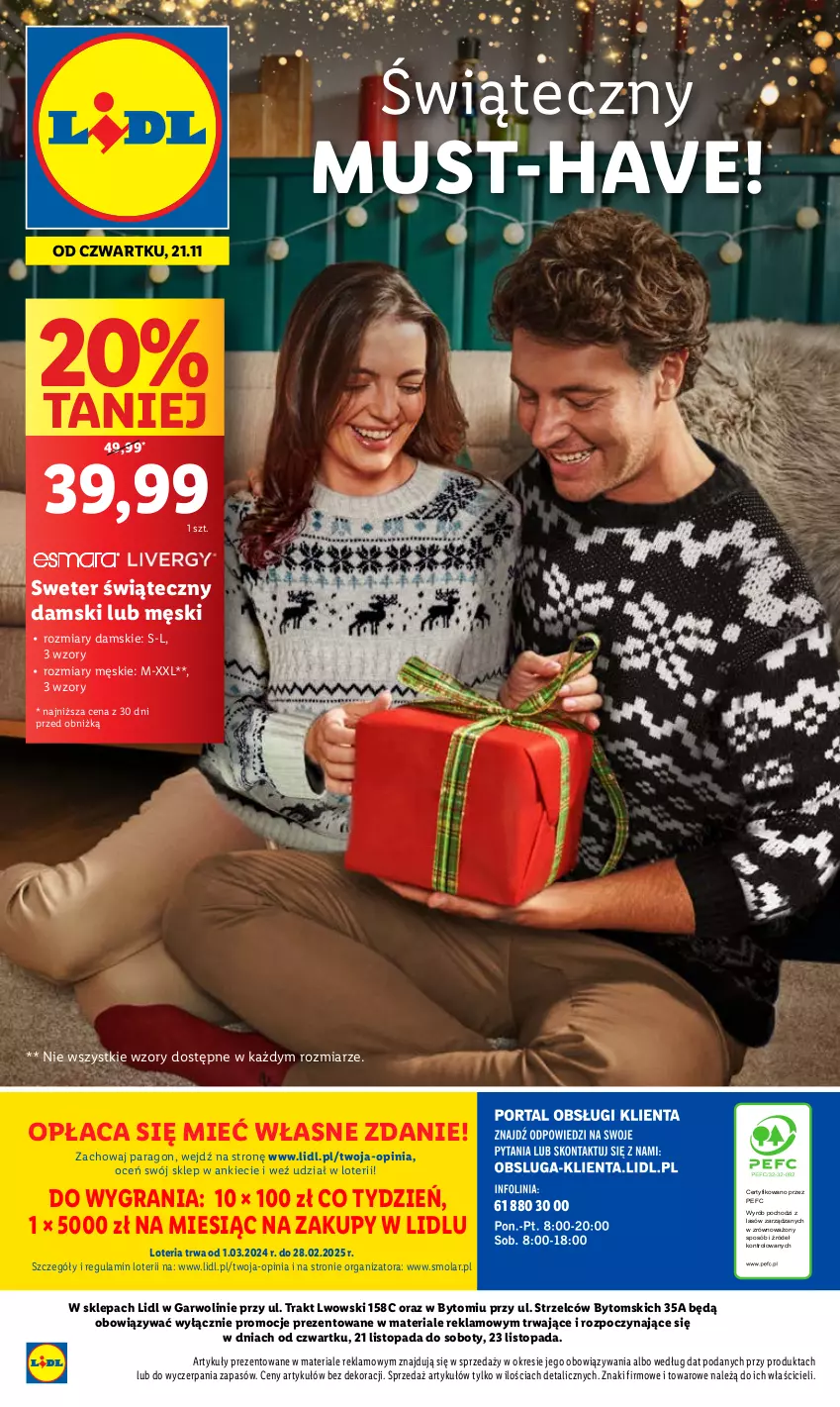 Gazetka promocyjna Lidl - GAZETKA - ważna 21.11 do 23.11.2024 - strona 57 - produkty: Gra, Mola, Mus, Sweter, Top