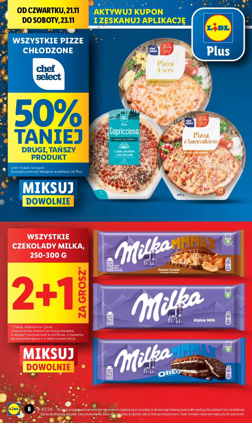 Gazetka promocyjna Lidl - GAZETKA - ważna 21.11 do 23.11.2024 - strona 8 - produkty: Milka