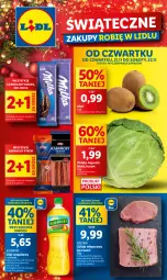 Gazetka promocyjna Lidl - GAZETKA - Gazetka - ważna od 23.11 do 23.11.2024 - strona 1 - produkty: Kujawski, Kiwi, PIKOK, Schab wieprzowy, Olej rzepakowy, Kabanos, Olej, Milka