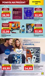 Gazetka promocyjna Lidl - GAZETKA - Gazetka - ważna od 23.11 do 23.11.2024 - strona 53 - produkty: Woda perfumowana, Balsam po goleniu, Makijaż, Zestaw prezentowy, Nivea Men, Krem do twarzy, BIC, Dezodorant, Perfum, Karp, Skarpetki, Kosmetyki do pielęgnacji, Szampon, Dzieci, Woda, Antyperspirant, Hot Wheels, Nivea, Control, Fa