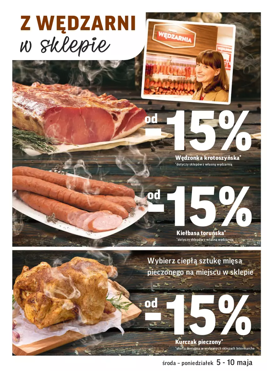 Gazetka promocyjna Intermarche - Promocje - ważna 05.05 do 10.05.2021 - strona 10 - produkty: Kiełbasa, Kurczak, Piec