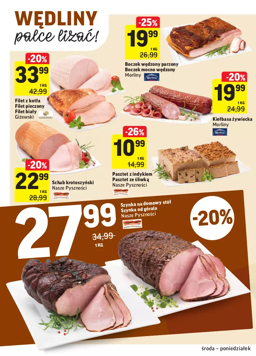 Gazetka promocyjna Intermarche - Promocje - ważna 05.05 do 10.05.2021 - strona 12 - produkty: Boczek, Kiełbasa, Morliny, Pasztet, Piec, Schab krotoszyński, Stół