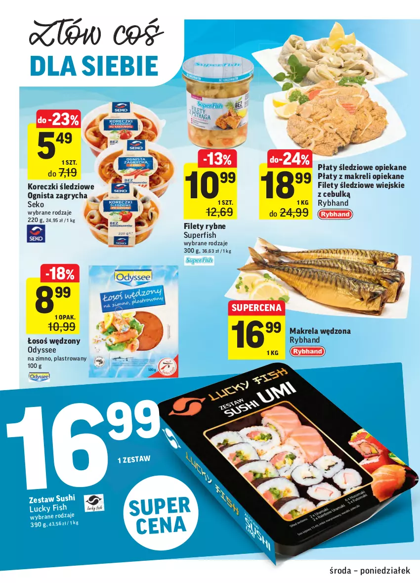 Gazetka promocyjna Intermarche - Promocje - ważna 05.05 do 10.05.2021 - strona 18 - produkty: Gry, Koreczki śledziowe, Płaty śledziowe, SEKO, Sushi