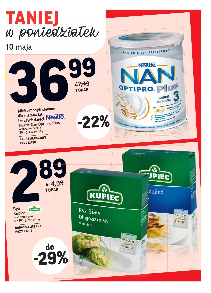 Gazetka promocyjna Intermarche - Promocje - ważna 05.05 do 10.05.2021 - strona 38 - produkty: Dzieci, Kupiec, Mleko, NAN Optipro, Piec