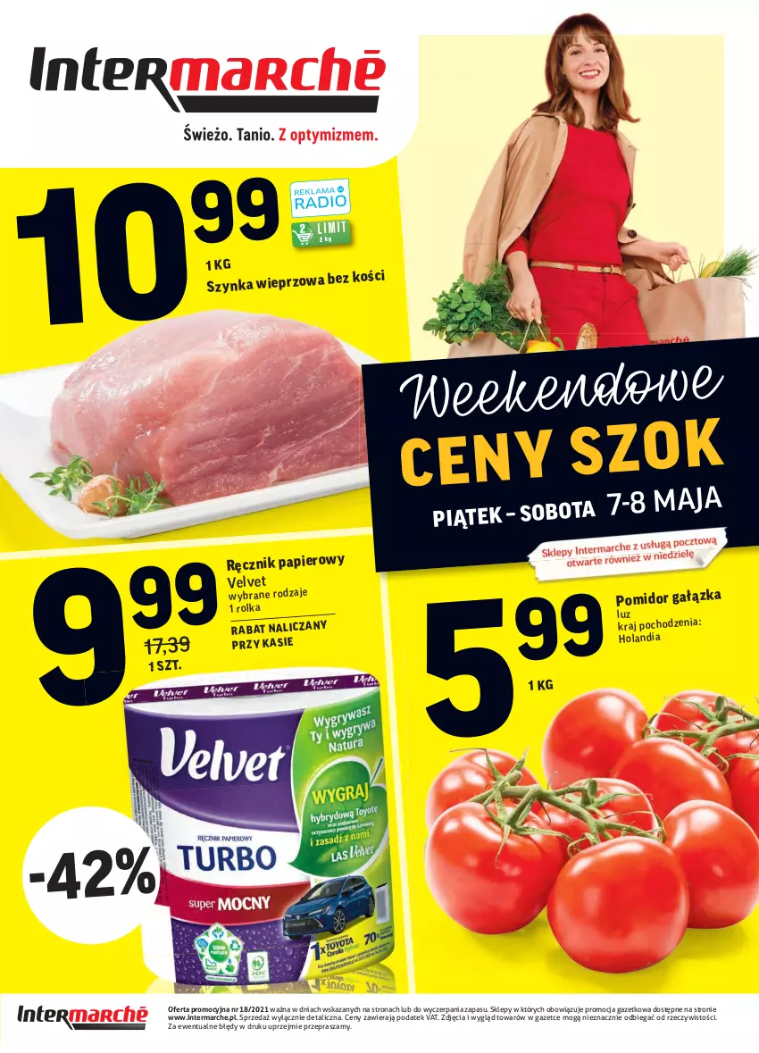 Gazetka promocyjna Intermarche - Promocje - ważna 05.05 do 10.05.2021 - strona 40 - produkty: Papier, Ręcznik, Velvet