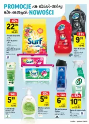 Gazetka promocyjna Intermarche - Promocje - Gazetka - ważna od 10.05 do 10.05.2021 - strona 34 - produkty: Płyn do prania, Mydło w płynie, Cif, Spray do czyszczenia, Krem do rąk, Proszek do prania, Surf, Adidas, Mydło, Kapsułki do prania, Luksja