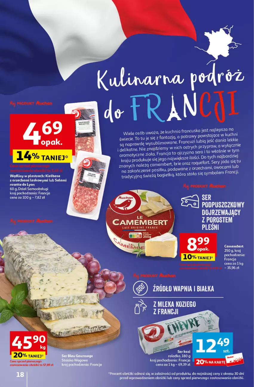 Gazetka promocyjna Auchan - Wielkanoc z najlepszej cenie! Część 2. Hipermarket Auchan - ważna 21.03 do 30.03.2024 - strona 18 - produkty: Camembert