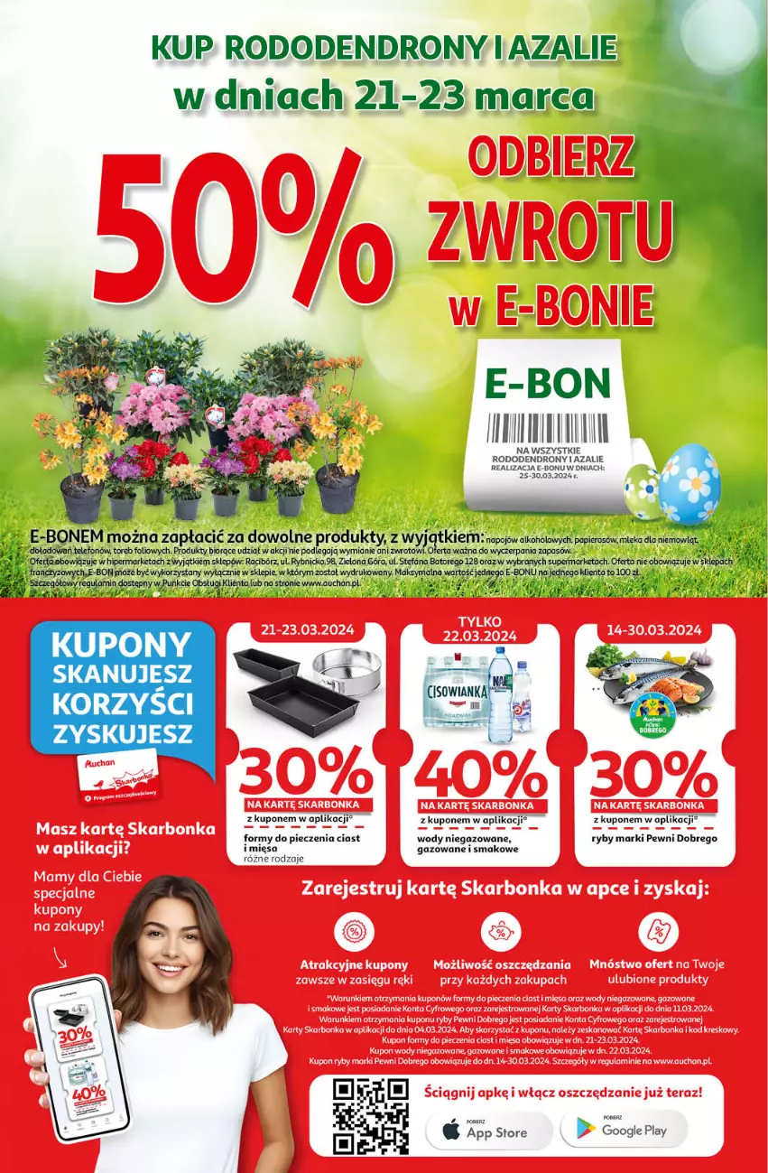 Gazetka promocyjna Auchan - Wielkanoc z najlepszej cenie! Część 2. Hipermarket Auchan - ważna 21.03 do 30.03.2024 - strona 2 - produkty: Koc, Noż, Piec, Por