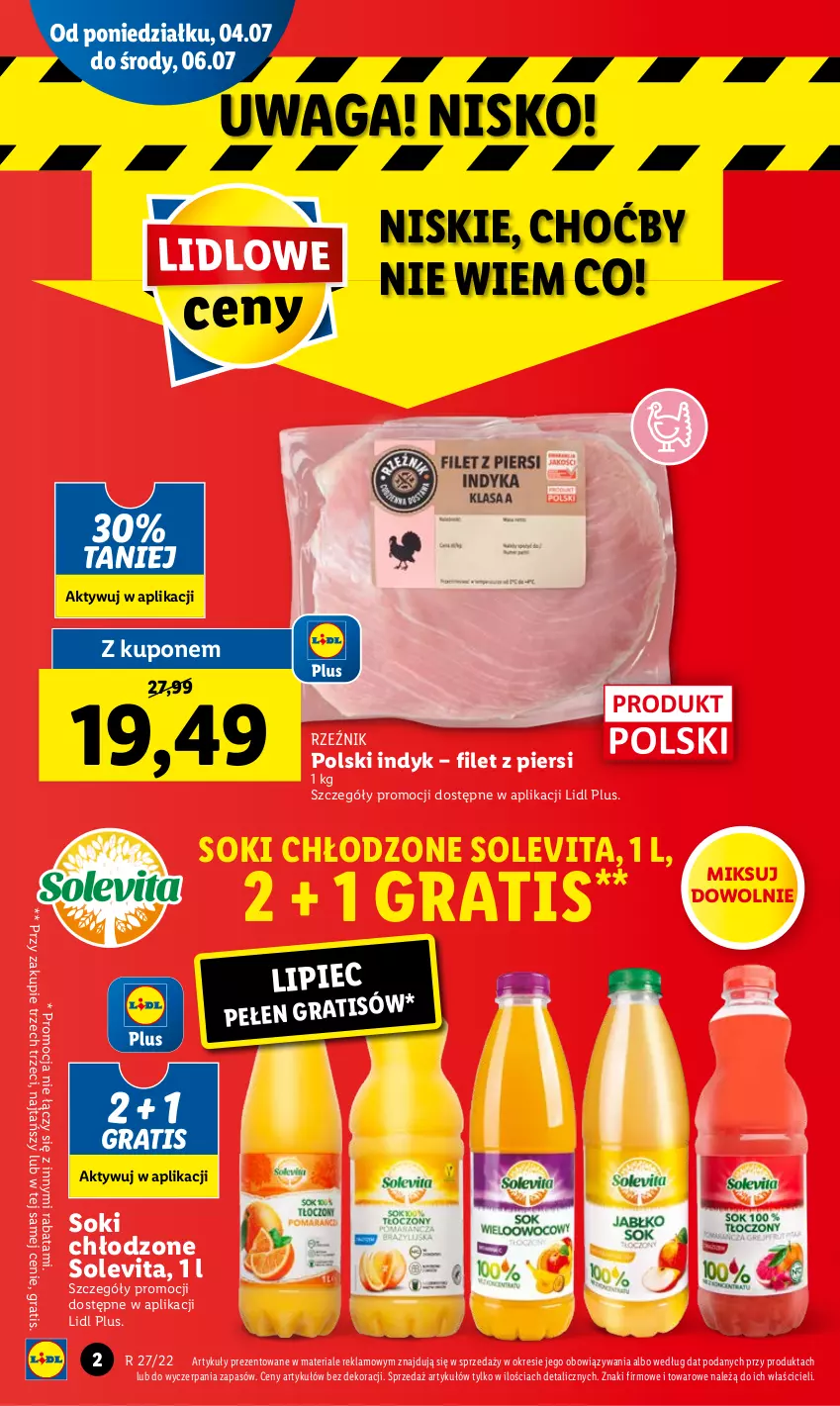 Gazetka promocyjna Lidl - GAZETKA - ważna 04.07 do 06.07.2022 - strona 2 - produkty: Gra, Piec, Sok, Waga