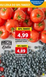 Gazetka promocyjna Lidl - GAZETKA - Gazetka - ważna od 06.07 do 06.07.2022 - strona 9 - produkty: Borówka, Borówka amerykańska, Pomidory