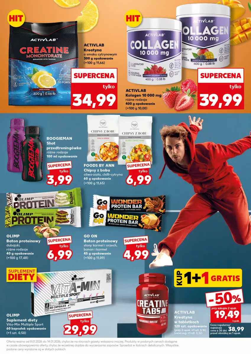 Gazetka promocyjna Kaufland - Mocny Start - ważna 12.01 do 14.01.2026 - strona 13 - produkty: Baton, Chipsy, Fa, LG, Ser, Suplement diety