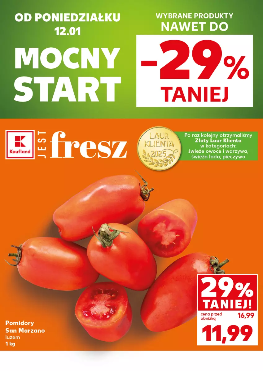 Gazetka promocyjna Kaufland - Mocny Start - ważna 12.01 do 14.01.2026 - strona 2 - produkty: Laur, Olej, Owoce, Piec, Pieczywo, Pomidory, Warzywa