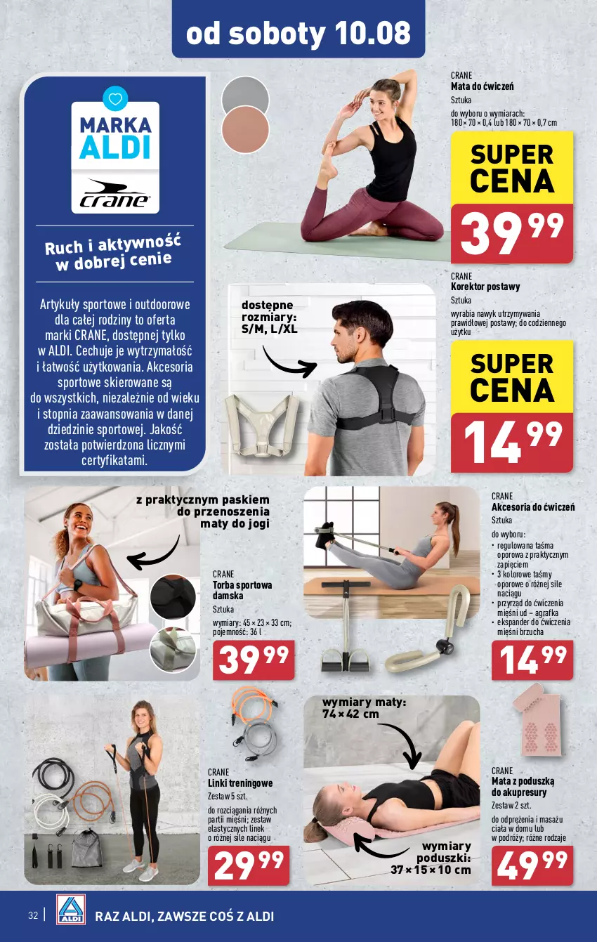 Gazetka promocyjna Aldi - Pełna oferta - ważna 05.08 do 10.08.2024 - strona 32 - produkty: Ekspander, Gra, Por, Sport, Top, Torba