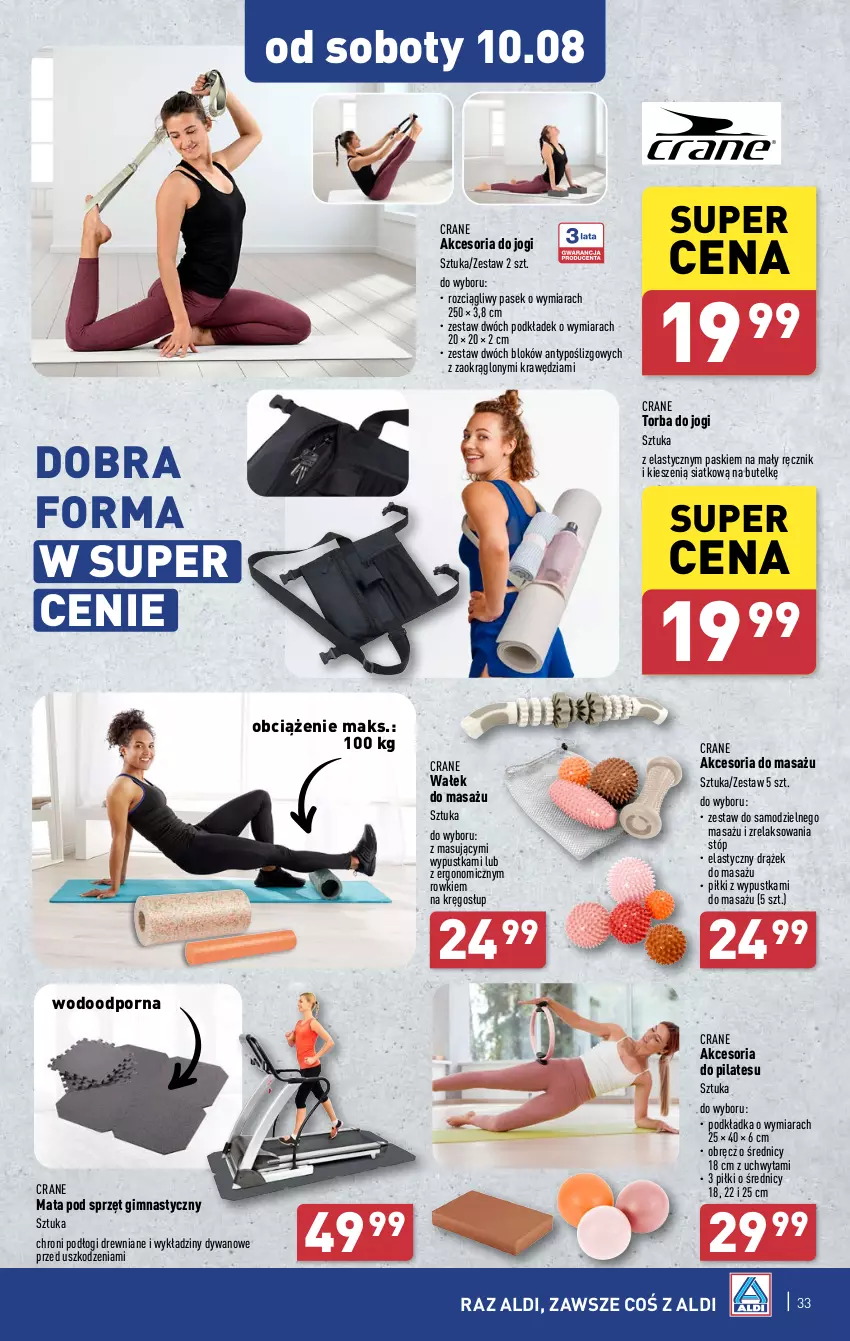 Gazetka promocyjna Aldi - Pełna oferta - ważna 05.08 do 10.08.2024 - strona 33 - produkty: Dywan, Pasek, Podkład, Podkładka, Por, Ręcznik, Torba, Wałek