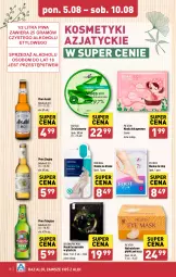 Gazetka promocyjna Aldi - Pełna oferta - Gazetka - ważna od 10.08 do 10.08.2024 - strona 18 - produkty: Piwa, Piwo, Hydrożelowe płatki pod oczy, Pax, Gra, Kolagen, Maska do stóp, Asahi, Maska