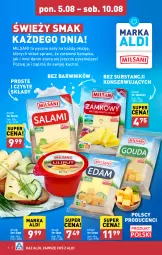 Gazetka promocyjna Aldi - Pełna oferta - Gazetka - ważna od 10.08 do 10.08.2024 - strona 8 - produkty: Ser, Salami, Edam, Ser salami, Gouda